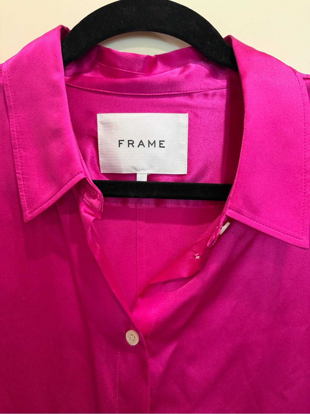 Frame Denim Men's Vibrant Fuchsia Button-Down Shirt